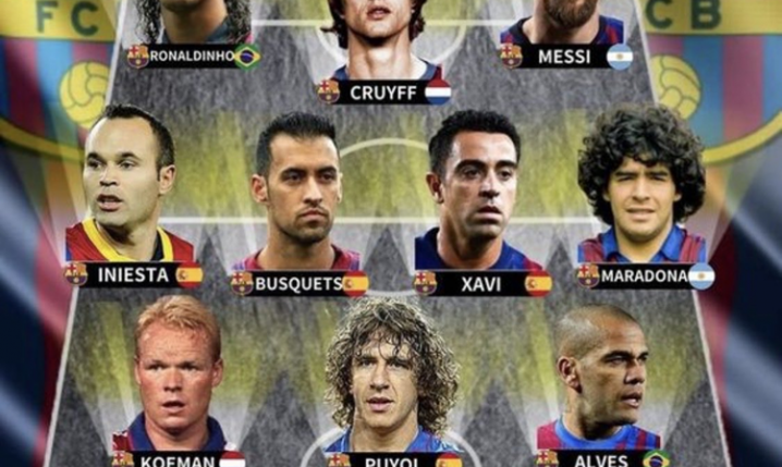 Tak wygląda NAJLEPSZA XI w historii Barcelony!